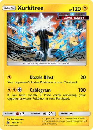 Xurkitree 039 - Reverse Holofoil SM Forbidden Light - Rare