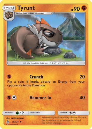 Tyrunt 068 SM Forbidden Light - Uncommon