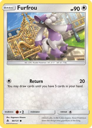 Furfrou 099 - Reverse Holofoil SM Forbidden Light - Common