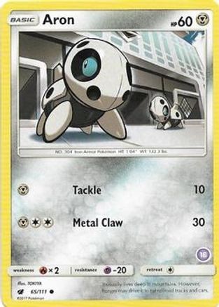 Aron (18) SM Trainer Kit Alolan Sandslash & Alolan Ninetales - Common
