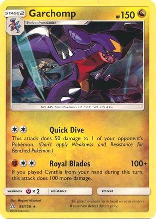 Garchomp 099/156 - Holofoil Deck Exclusives - Rare