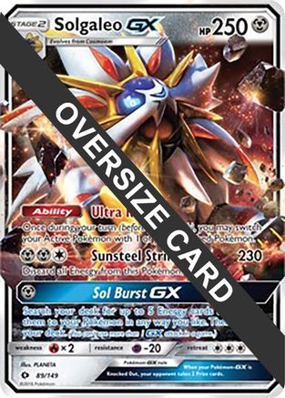 Solgaleo GX - 89/149/149 - Holofoil Jumbo Cards - Promo