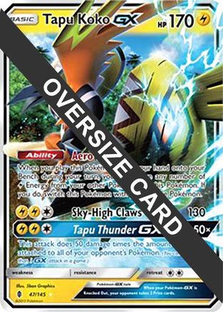 Tapu Koko GX - 47/145/145 - Holofoil Jumbo Cards - Promo