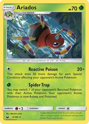 Ariados - Holofoil SM Celestial Storm - Holo Rare