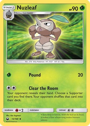 Nuzleaf SM Celestial Storm - Uncommon