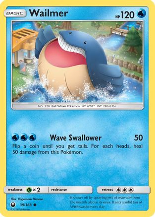 Wailmer 039 SM Celestial Storm - Common