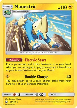 Manectric - Reverse Holofoil SM Celestial Storm - Rare
