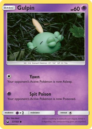 Gulpin 057 - Reverse Holofoil SM Celestial Storm - Common