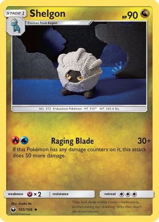 Shelgon 105 - Reverse Holofoil SM Celestial Storm - Uncommon
