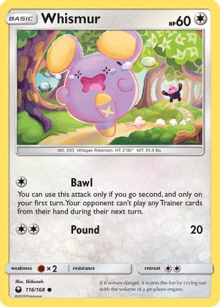 Whismur (116) 116 - Reverse Holofoil SM Celestial Storm - Common