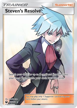 Steven's Resolve (Full Art) 165 - Holofoil SM Celestial Storm - Ultra Rare