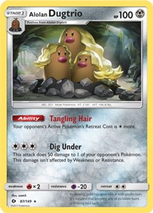 Alolan Dugtrio 087/149 - Holofoil Blister Exclusives - Promo