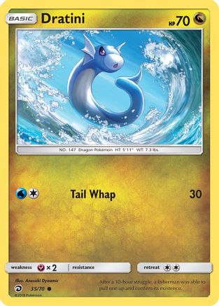 Dratini (35) 035 - Reverse Holofoil Dragon Majesty - Common