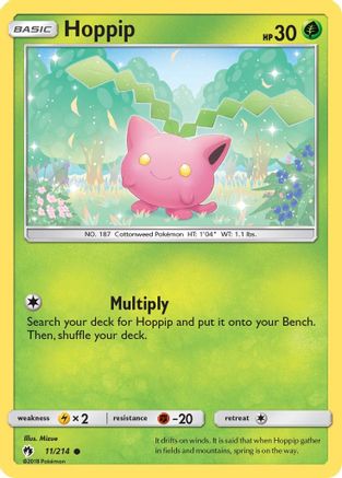 Hoppip (11) 011/214 - Reverse Holofoil SM Lost Thunder - Common