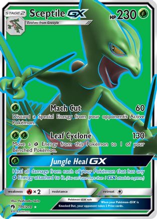 Sceptile GX (Full Art) 196 - Holofoil SM Lost Thunder - Ultra Rare