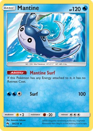 Mantine SM Lost Thunder - Uncommon