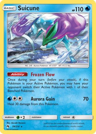 Suicune/214 - Holofoil SM Lost Thunder - Holo Rare