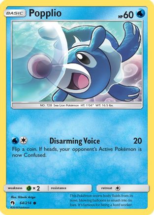 Popplio (64) 064 SM Lost Thunder - Common