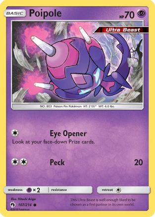 Poipole 107 - Reverse Holofoil SM Lost Thunder - Common