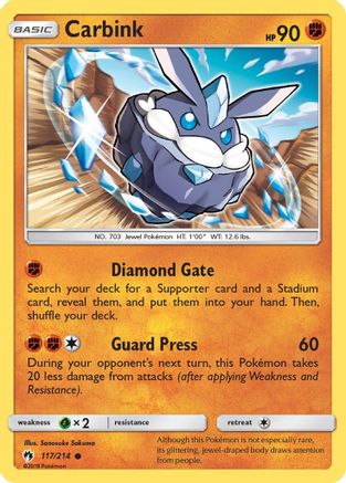 Carbink (117) - Reverse Holofoil SM Lost Thunder - Common