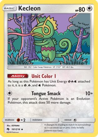 Kecleon (161) 161 - Reverse Holofoil SM Lost Thunder - Uncommon