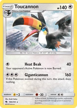 Toucannon - Reverse Holofoil SM Lost Thunder - Rare