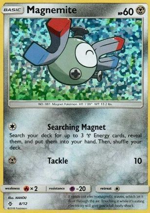 Magnemite - 8/12/12 - Holofoil McDonalds Promos 2018 - Promo
