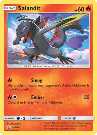 Salandit SM154 - Holofoil SM Promos - Promo