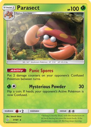 Parasect - Reverse Holofoil SM Team Up - Rare