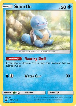 Squirtle (22) 022 - Reverse Holofoil SM Team Up - Common