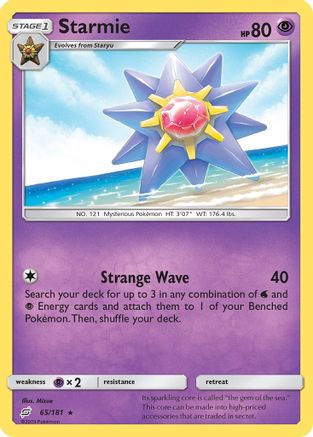 Starmie 065 SM Team Up - Rare