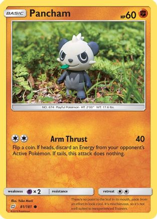 Pancham 081 - Reverse Holofoil SM Team Up - Common