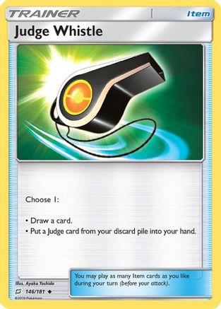 Judge Whistle 146 - Reverse Holofoil SM Team Up - Uncommon