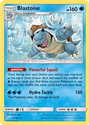 Blastoise - 25/181 (Cracked Ice Holo)/181 - Holofoil Deck Exclusives - Holo Rare