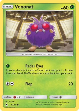 Venonat (9) 009 SM Unbroken Bonds - Common