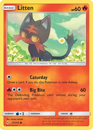 Litten (27) 027 SM Unbroken Bonds - Common
