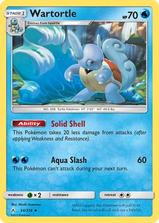 Wartortle 034 SM Unbroken Bonds - Uncommon
