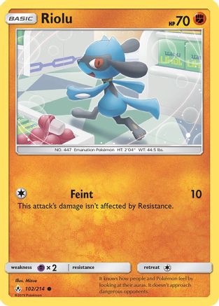 Riolu 102 SM Unbroken Bonds - Common