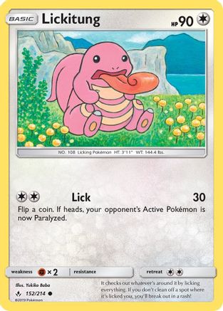 Lickitung 152 - Reverse Holofoil SM Unbroken Bonds - Common
