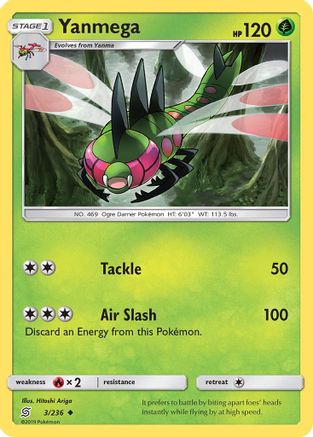 Yanmega - Reverse Holofoil SM Unified Minds - Uncommon
