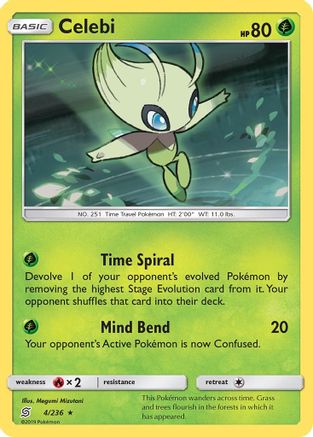 Celebi 004 - Holofoil SM Unified Minds - Holo Rare