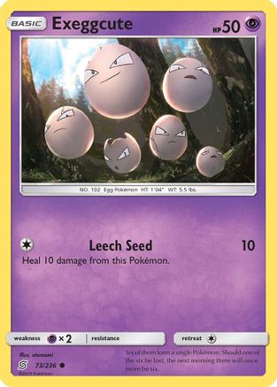 Exeggcute 073 - Reverse Holofoil SM Unified Minds - Common