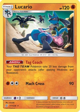 Lucario 117 SM Unified Minds - Rare