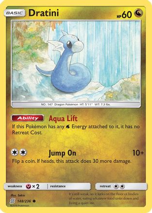 Dratini (148) 148 - Reverse Holofoil SM Unified Minds - Common