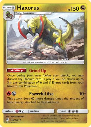 Haxorus - Reverse Holofoil SM Unified Minds - Holo Rare