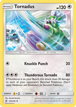 Tornadus - Reverse Holofoil SM Unified Minds - Uncommon