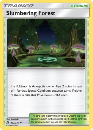 Slumbering Forest 207/236 - Reverse Holofoil SM Unified Minds - Uncommon
