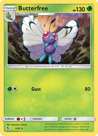 Butterfree 003 Hidden Fates - Rare