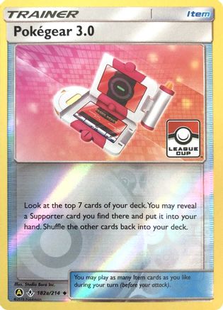Pokegear 3.0 182a/214 - Reverse Holofoil League & Championship Cards - Promo