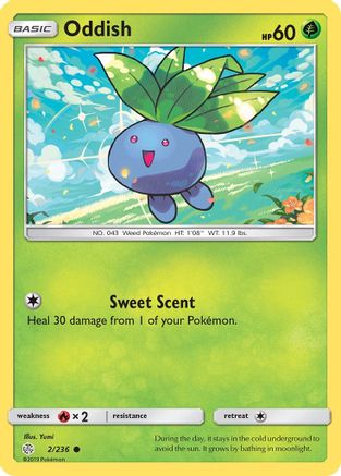 Oddish 002 SM Cosmic Eclipse - Common
